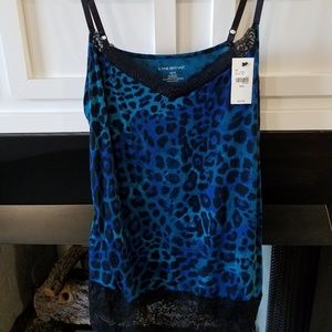 Size 14/16 - Blue and Black Leopard Cami